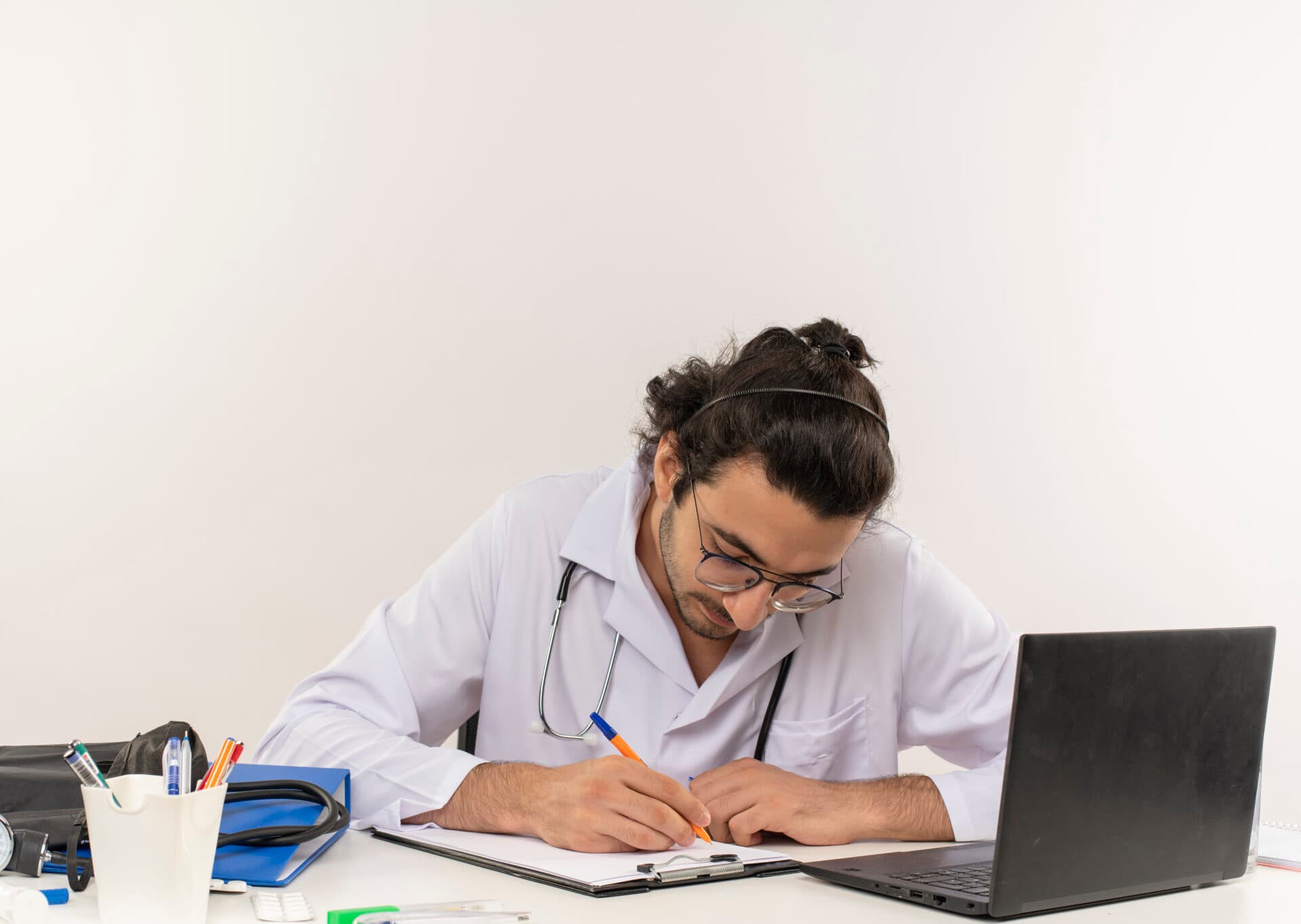 Student preparing with full resources