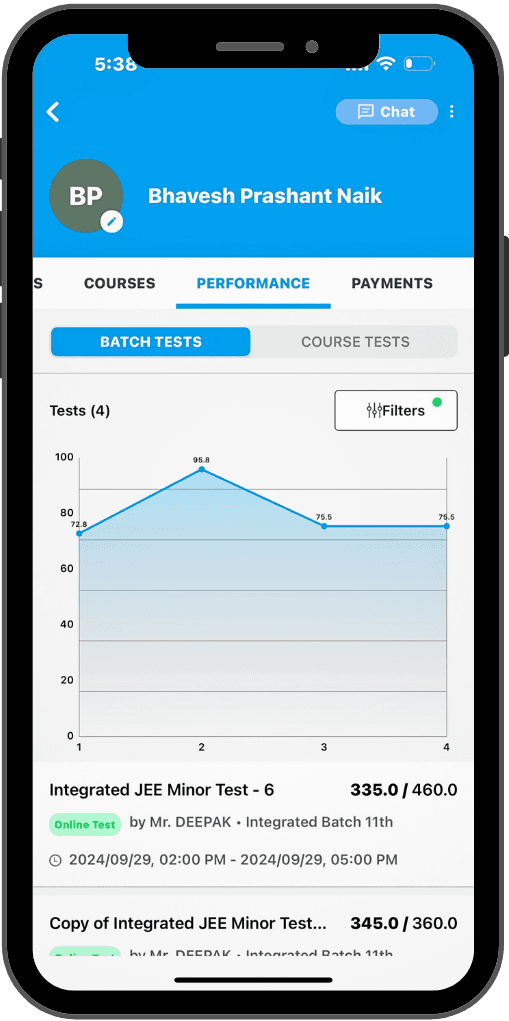 The Quest Educare app, showing the recorded lecture library